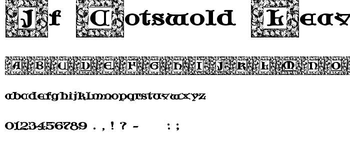 JF Cotswold Leaves font